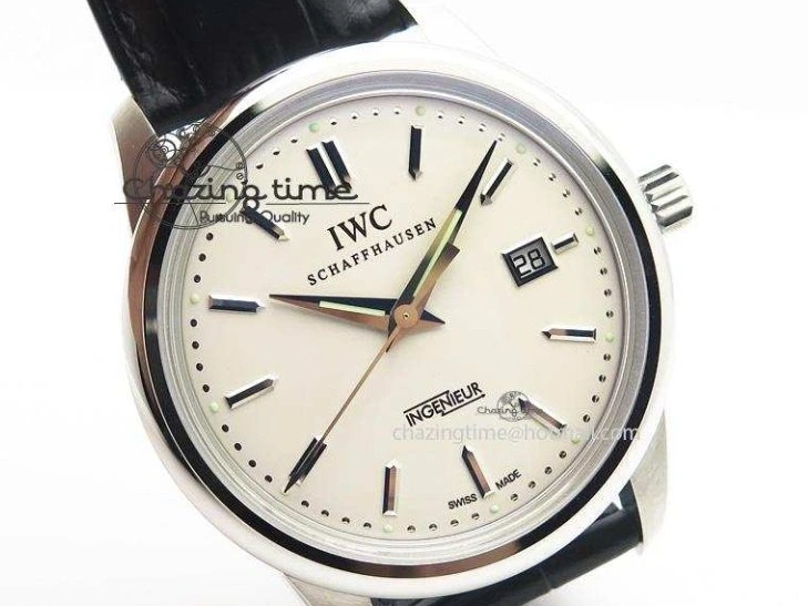 MIROTIME 0503 RelaxedFit Ingeniuer St.Laurens SS White Dial MKF 1:1 V2 Best Edition On Black Leather Strap A 7355